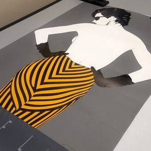 AUTHENTIC Patrick Nagel 80s 90s Serigraph print poster (damaged price)